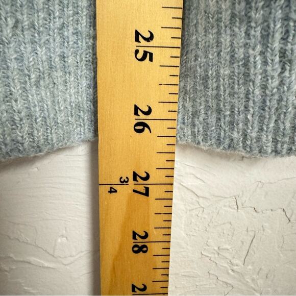 Vero Moda Light Blue Oversized Sweater Womens XL Slouchy Fall Ribbed Cozy Boho - Picture 6 of 7